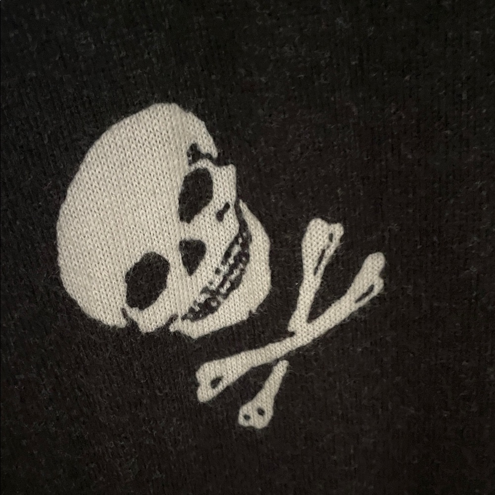 Betsy Johnson - Torrid Black Skull Print Women's Sweater - Picture 6 of 6